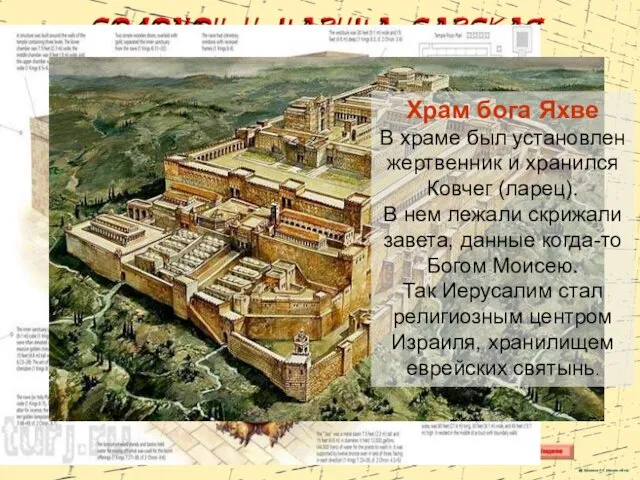 ХРАМ ЦАРЯ СОЛОМОНА В ИЕРУСАЛИМЕ Храм бога Яхве В храме
