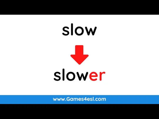 www.Games4esl.com slow slower