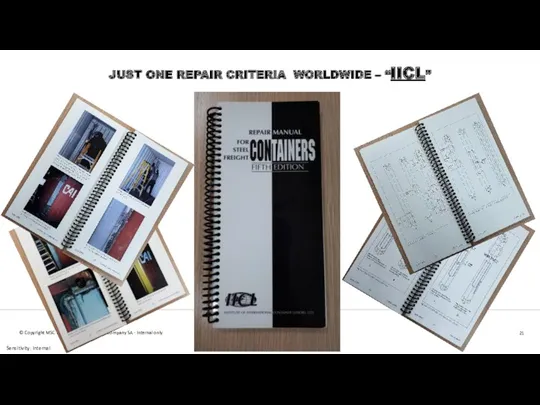 JUST ONE REPAIR CRITERIA WORLDWIDE – “IICL” © Copyright MSC