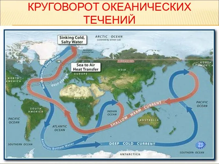 КРУГОВОРОТ ОКЕАНИЧЕСКИХ ТЕЧЕНИЙ