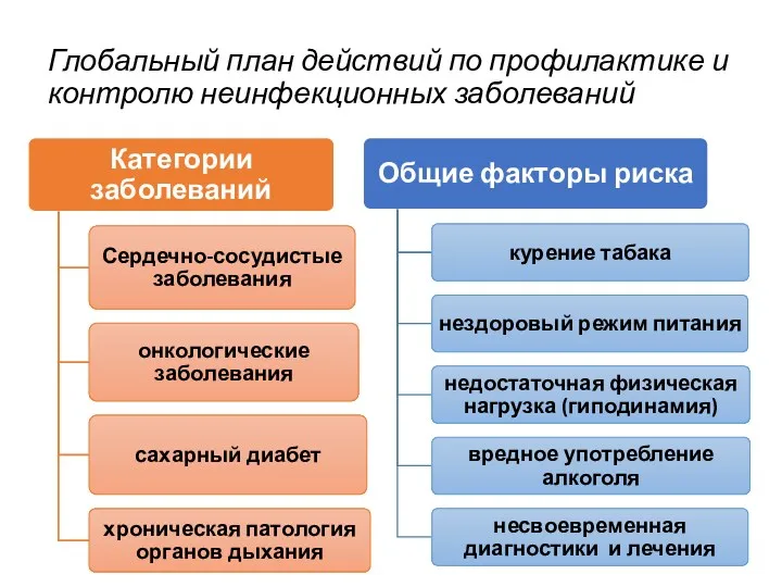 Глобальный план действий по профилактике и контролю неинфекционных заболеваний