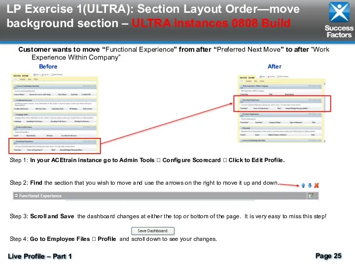 LP Exercise 1(ULTRA): Section Layout Order—move background section – ULTRA