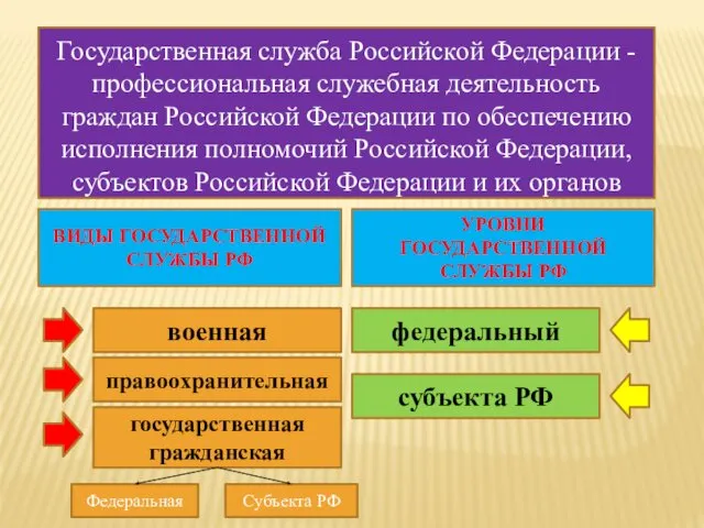 Государственная служба Российской Федерации - профессиональная служебная деятельность граждан Российской