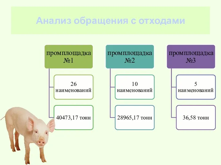 Анализ обращения с отходами