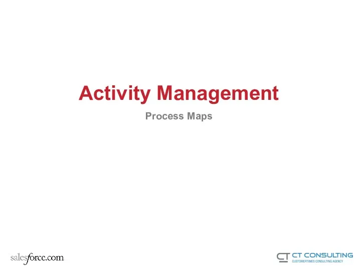 Activity Management Process Maps