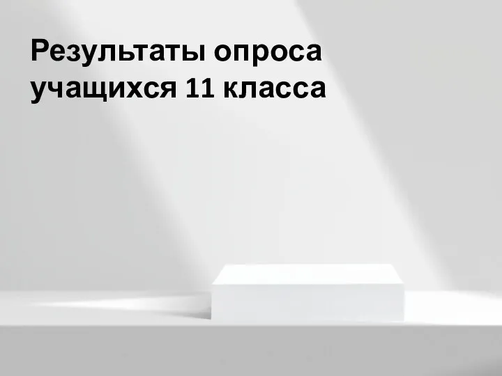 Результаты опроса учащихся 11 класса