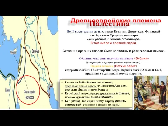 Древнееврейские племена Палестина Во II тысячелетии до н. э. между