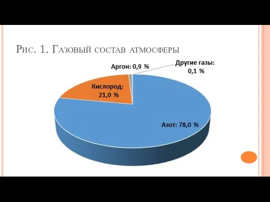 Рис. 1. Газовый состав атмосферы