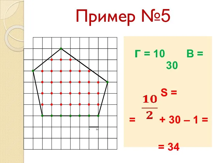 Пример №5 Г = 10 В = 30 S =