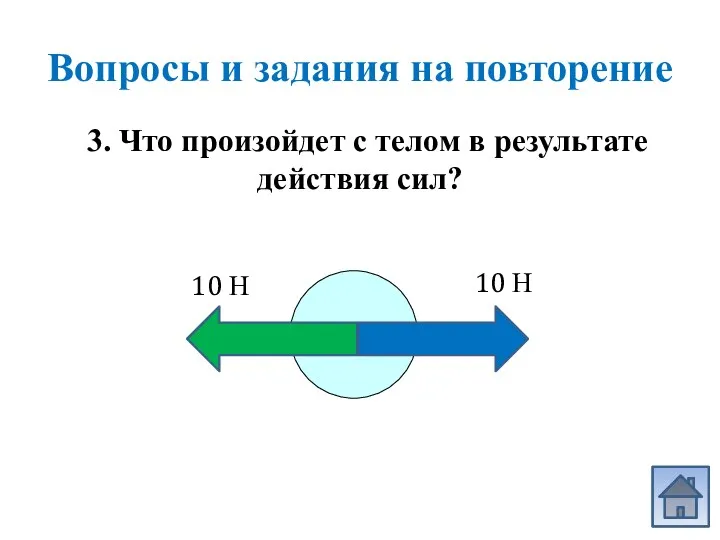 3. Что произойдет с телом в результате действия сил? Вопросы и задания на повторение