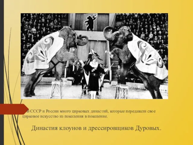 В СССР и России много цирковых династий, которые передавали свое