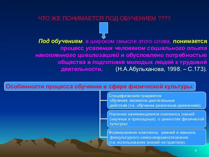 ЧТО ЖЕ ПОНИМАЕТСЯ ПОД ОБУЧЕНИЕМ ???? Под обучением, в широком