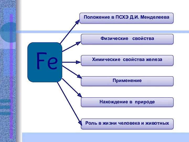 Fe Нахождение в природе Роль в жизни человека и животных