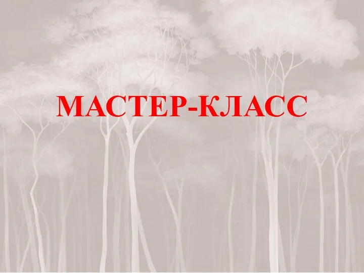 МАСТЕР-КЛАСС