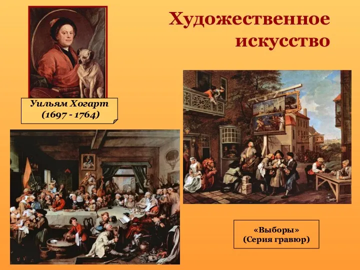 Художественное искусство Уильям Хогарт (1697 - 1764) «Выборы» (Серия гравюр)