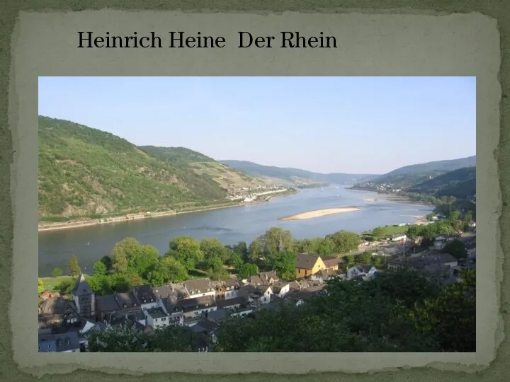 Heinrich Heine Der Rhein