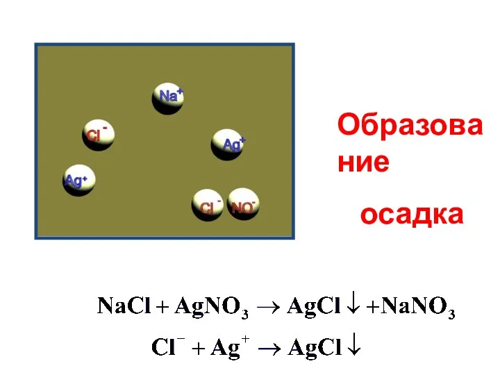 Образование осадка