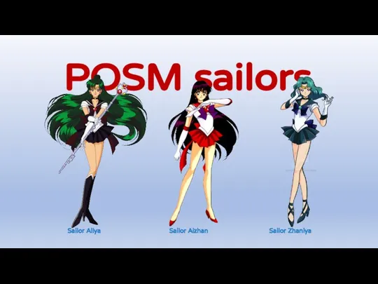 POSM sailors Sailor Aliya Sailor Aizhan Sailor Zhaniya