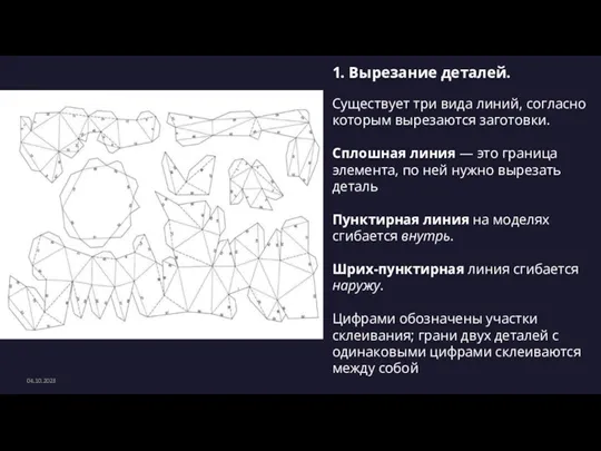 04.10.2023 1. Вырезание деталей. Существует три вида линий, согласно которым