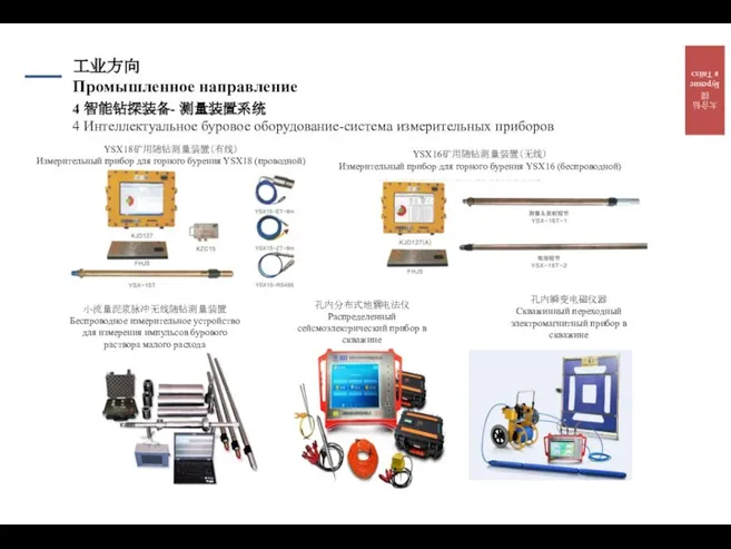 4 智能钻探装备- 测量装置系统 4 Интеллектуальное буровое оборудование-система измерительных приборов 小流量泥浆脉冲无线随钻测量装置