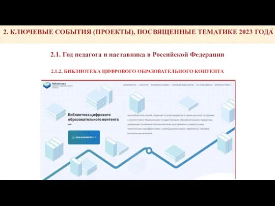 2.1. Год педагога и наставника в Российской Федерации 2.1.2. БИБЛИОТЕКА