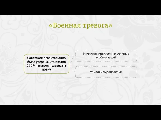 Советское правительство было уверено, что против СССР пытаются развязать войну