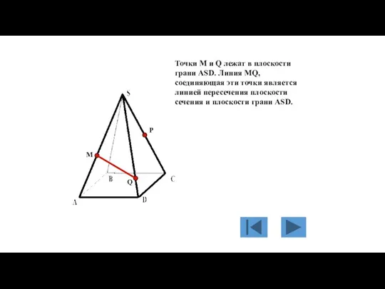 M P Q Точки M и Q лежат в плоскости