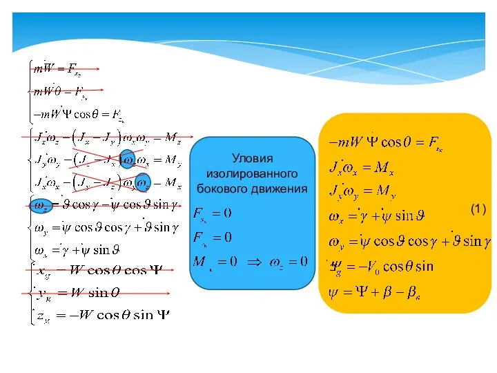 Уловия изолированного бокового движения (1)