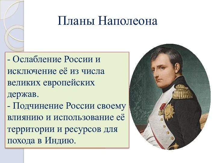 Планы Наполеона «Если я возьму Киев – я возьму Россию