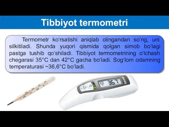 Tibbiyot termometri