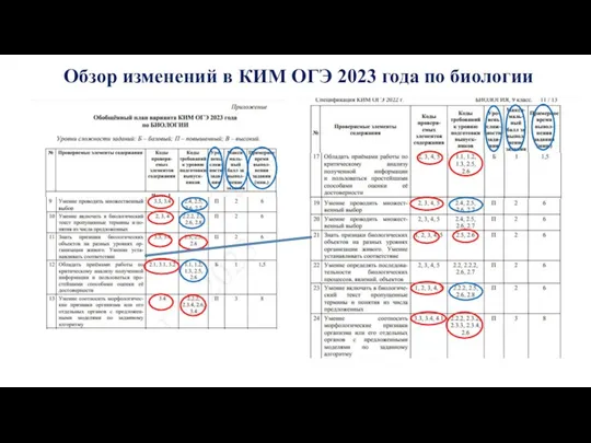 Обзор изменений в КИМ ОГЭ 2023 года по биологии