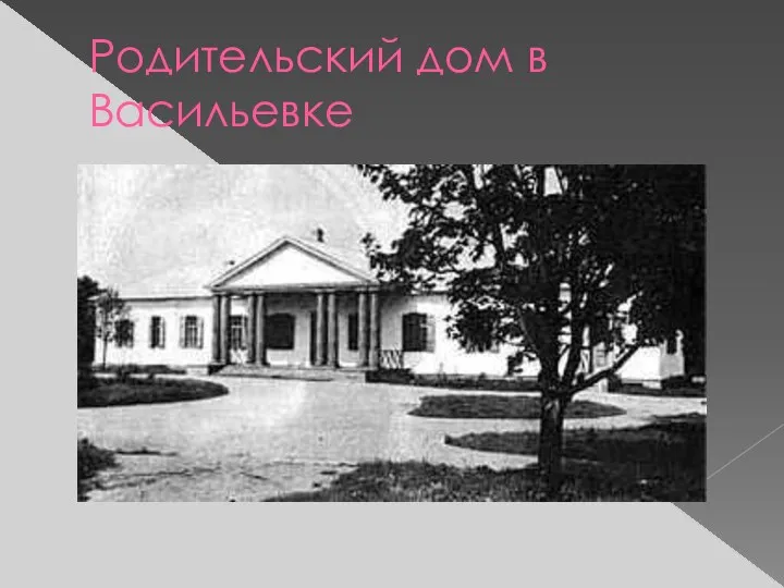 Родительский дом в Васильевке