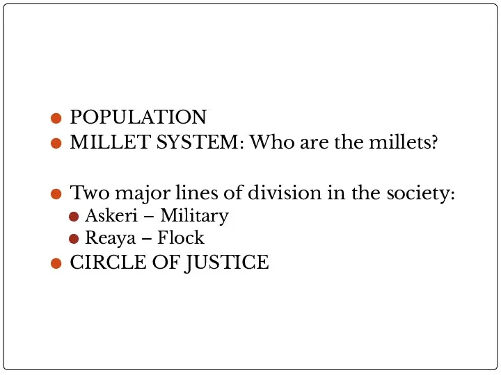 POPULATION MILLET SYSTEM: Who are the millets? Two major lines