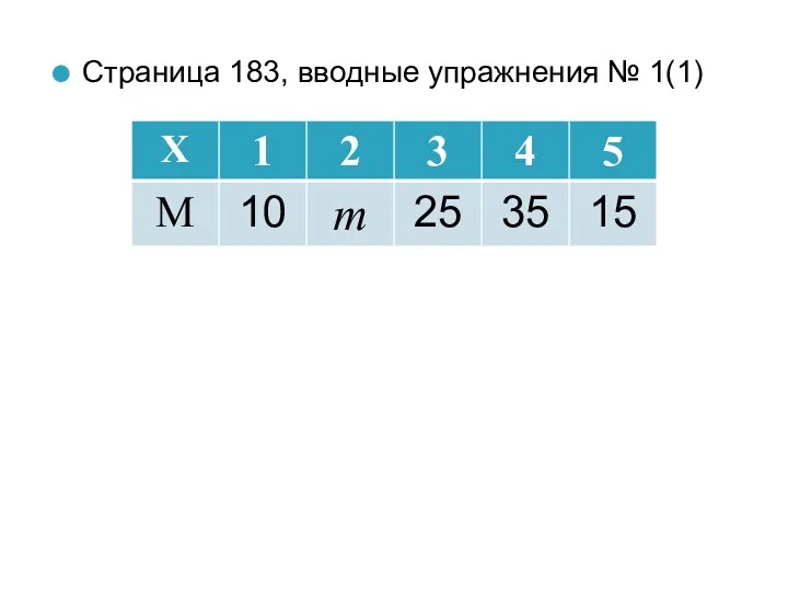 Страница 183, вводные упражнения № 1(1)