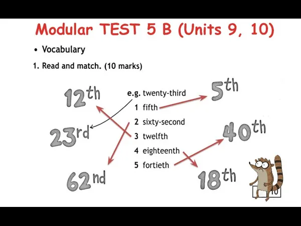 Modular TEST 5 B (Units 9, 10)