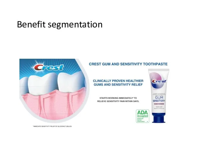 Benefit segmentation