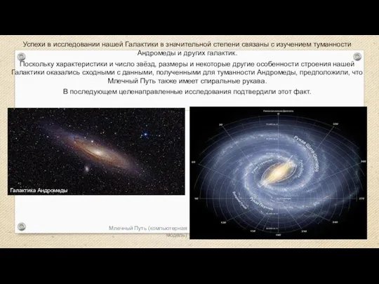 Веста Успехи в исследовании нашей Галактики в значительной степени связаны с изучением туманности