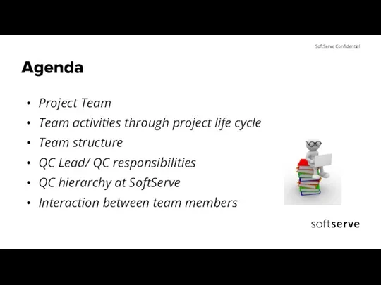 Agenda Project Team Team activities through project life cycle Team structure QC Lead/