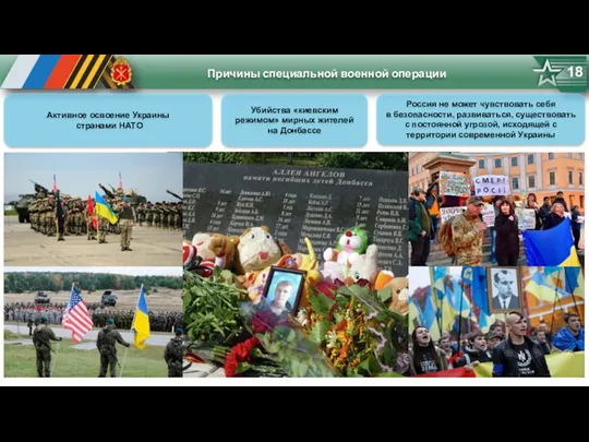 Причины специальной военной операции 18 Активное освоение Украины странами НАТО Россия не может