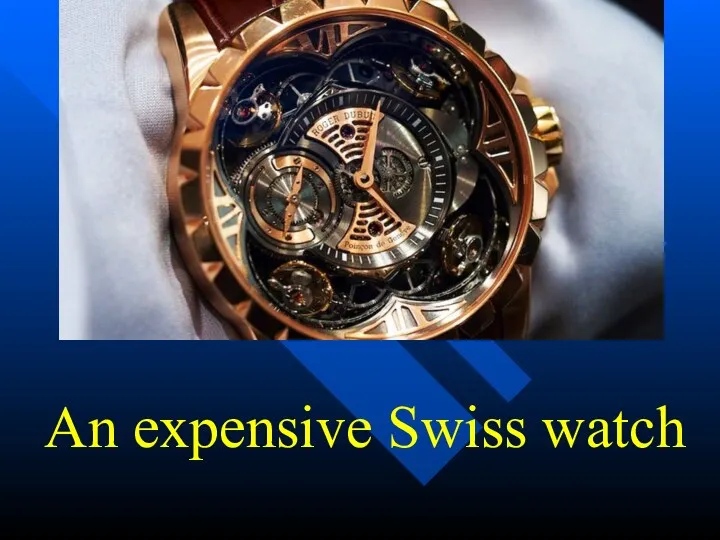 An expensive Swiss watch