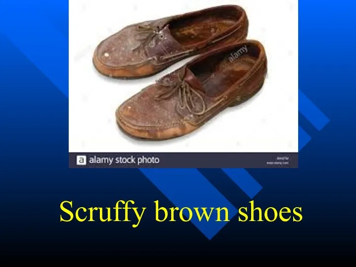 Scruffy brown shoes