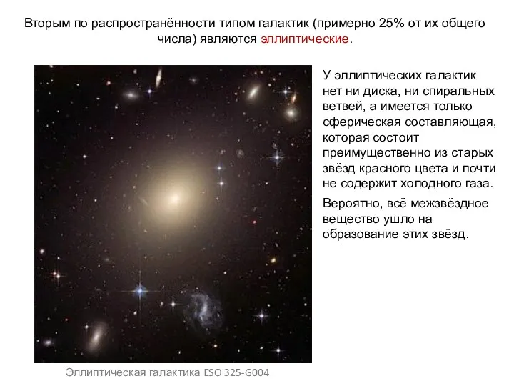 Веста Паллада Вторым по распространённости типом галактик (примерно 25% от их общего числа)