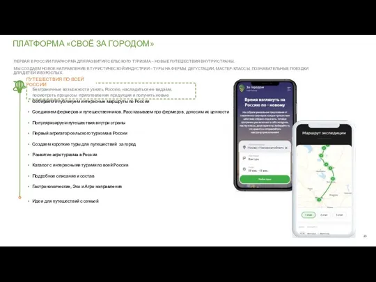 ПЛАТФОРМА «СВОЁ ЗА ГОРОДОМ» ПЕРВАЯ В РОССИИ ПЛАТФОРМА ДЛЯ РАЗВИТИЯ