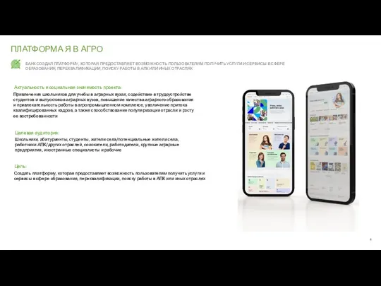 ПЛАТФОРМА Я В АГРО БАНК СОЗДАЛ ПЛАТФОРМУ, КОТОРАЯ ПРЕДОСТАВЛЯЕТ ВОЗМОЖНОСТЬ