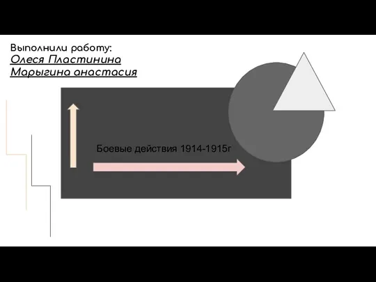 Боевые действия 1914-1915 г
