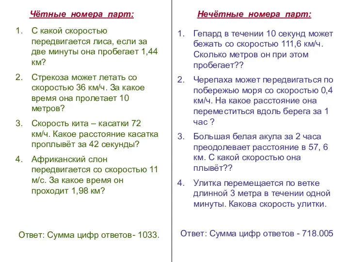 С какой скоростью передвигается лиса, если за две минуты она пробегает 1,44 км?