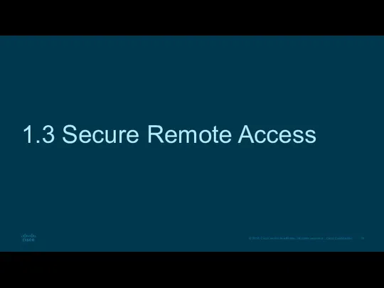 1.3 Secure Remote Access