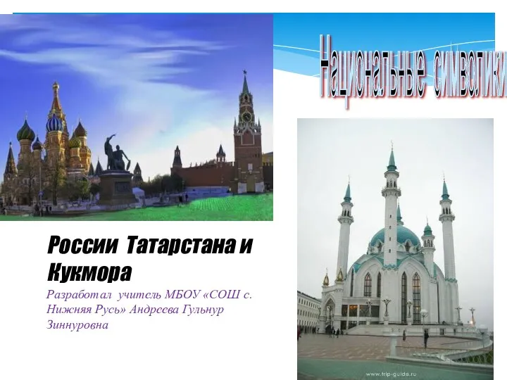 Национальные символики России Татарстана и Кукмора