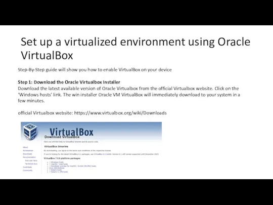 Set up a virtualized environment using Oracle VirtualBox Step-By-Step guide