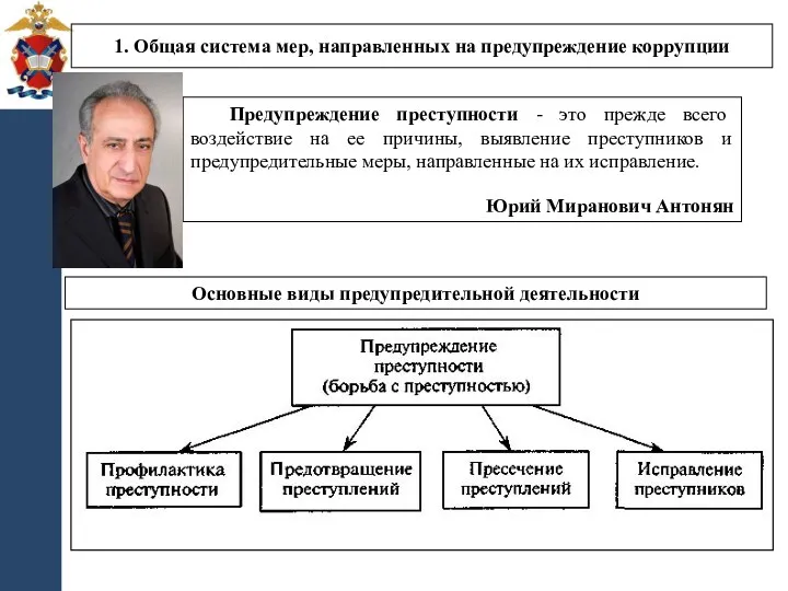 Предупреждение преступности - это прежде всего воздействие на ее причины,